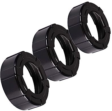 ANZHUO Sausage Caulk Gun Aluminum Covers Sausage Caulk Gun accessories are used for replacing consumables of sausage sealing guns 3 Pieces (black)
