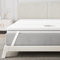 BedStory 6CM Topper Matrimoniale 160x200cm,Topper Memory Foam Matrimoniale con infuso di Carbone di Bambù, Coprimaterasso con rivestimento rimovibile e lavabile, Correttore Materasso antiacaro