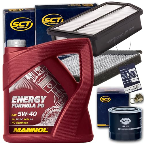 BandelOne enthält Filter Set+Mannol 5W40 Öl passend für i30 Gd Carens 4 Ceed 1.4 2.0