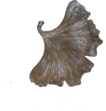 mica Living Dekoschale - Gingkoblatt Gold - aus Polyresin - ca. 23,5 x 17,5 x 2 cm