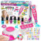 Dkinghome Kinder Nail Art Kit für Mädchen, Nagel Set Mädchen Spielzeug Nagellack Sets Mädchen Geschenke für Mädchen Geburtstag Geschenke für 6 7 8 9 10 11 12 Jahre alt Mädchen