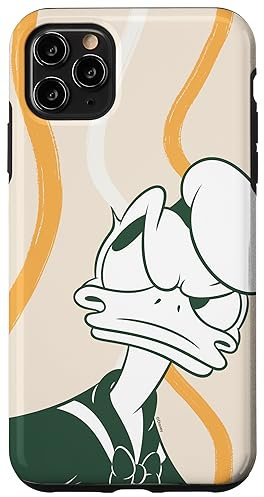Hülle für iPhone 11 Pro Max Disney Donald Duck Retro Vintage Glare & Lines Muster