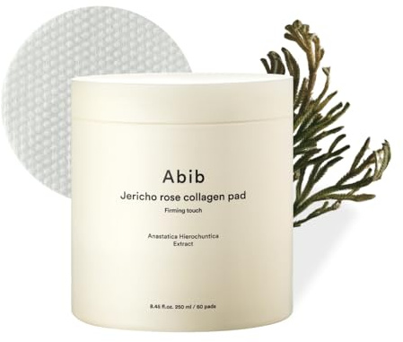 Abib Jericho Rose Collagen Pad Firming Touch Koreanische Anti Aging Toner Pads Für Das Gesicht Mit Niacinamid, Peeling, Hautpflege, 60 Pads 8,45 Fl.Oz. Nährend (Jericho Rose)