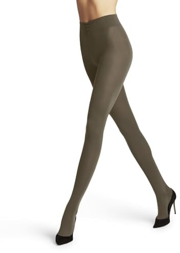 FALKE Damen Strumpfhose Softmerino W Ti Wolle Baumwolle einfarbig 1 Stück, Braun Shitake 5182, 40-42