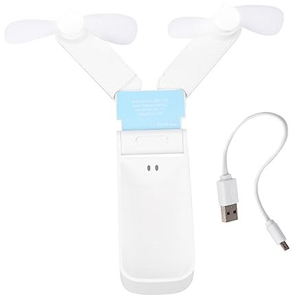 KONTONTY Ventilatore Elettrico Ricaricabile Pieghevole Da Tavolo A Doppia Ventola Portatile Per Esterni