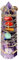 Rordigo Naturglas, bunt, Kies, Glas, Säule, Kunsthandwerk, aus Glas, Heimdekoration, Purpur, F