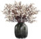 JAKY-Global Babys Atem Stoff Tuch Künstliche Blumen 6 Bundle Europäische gefälschte Seidenpflanzen Dekoration Hochzeit Party Dekoration Blumensträuße Real Touch DIY Home Garden (Beige, 6 Bundles)