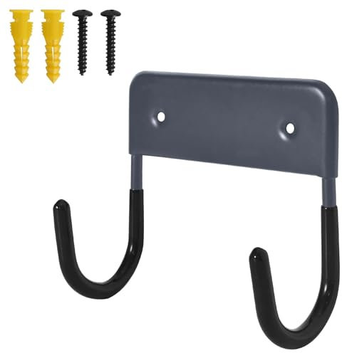 SAVOSWEET Ironing Board Hanger, Wall Mount Ironing Board Holder,Durable Ironing Board Hook,Ironing Board Storage Wall Bracket for Wall,Ironing Board Hanger Wall Mounted,Iron Board Hook (Silver)