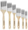 Gunpla 6 Pieces Sash Paint Brushes Set, Stain Gloss Wooden Handle Angled Painting Emulson Brush with Synthetic Fine Fiber Filaments for Wood Wall Door Brushing for Fences Varnish Decorating Ceiling