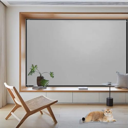 Fenster Verdunkelung 60 x 220 cm, Verdunkelung Energiesparend100% Lichtundurchlässig, Abnehmbar Verdunkelungsrollo Ohne Bohren Rollo, mit Klettband für Auto Reisen, Grau