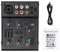 USB Mixing Console, 5 Channel Audio Mixer with 2 Band EQ, Echo Effect & GAIN Control for Live Streaming, Studio Grade Sound Processing