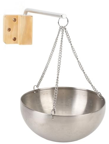 Sauna Aromatherapy Bowl, Stainless Steel Large Capacity Essential Oil Holder Diffuser Cup Swinging Arm Sauna Oil Cup for Dry Steam Rooms
