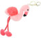 ibasenice Porte-clés Flamant Rose Réaliste Pendentif Flamant Rose Doux Pour À Main Animal En Peluche Porte-clés Breloque Décoration De Style Aléatoire
