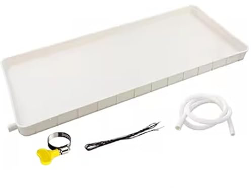 Générique Bac de Vidange pour Climatiseur Mobile – Bac Condensat Clim & Récupération des Condensats en PVC avec Tuyau de Vidange 2M/3M/4M/5M, Facile à Installer, Compatible AC & Pompe à Chaleur