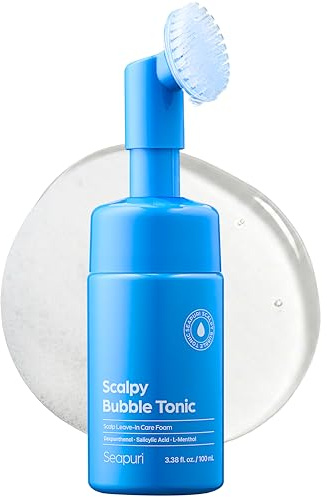 Seapuri Scalpy Bubble Tonic for Dry & Itchy Scalp Treatment | Hair Growth & Thickening | for both Men & Women | Combats Hair Loss & Thinning | Salicylic Acid, Menthol, Dexpanthenol