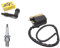 Zündspule + BR9ES Zündkerze + Stecker passend für Piaggio SKR 125, Hexagon 125/150, TPH, Zip 50, Gilera Runner, Aprilia SR 125/150 – Zündungsset 2-Takt
