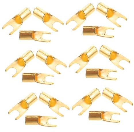 SHINEOFI Audio Terminal Blocks 20pcs U-shaped Terminals for Car Audio Amplifier Subwoofer Systems