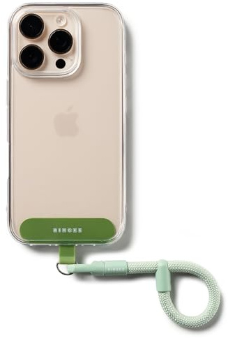 Ringke Holder Link Flow Finger Ring Strap mit TPU-Tether-Tab, Verstellbare Verhedderungsfreie Kleine Fingerhalterung Schlüsselanhänger mit Handyhalter-Lasche für Universelle Handyhülle