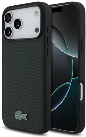 CG MOBILE Lacoste Petit Pique Lack Logo kompatibel mit MagSafe Hülle für iPhone 17 Pro (Single)