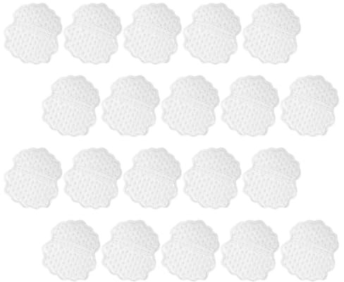 ERINGOGO 20 Stück Weiße Achsel Schweißpads aus Vliesstoff und Polymer Absorbierendem Material Praktisch und Komfortabel für Unterarm und Achsel gegen Schwitzen und Geruchsschutz