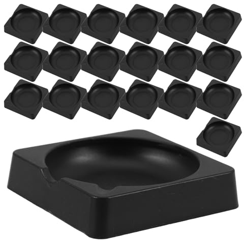 MUELODSIC Lot de 20 Pierres à Encre Portables 7,5 Cm, Plateau Multifonction pour Calligraphie Chinoise Bac de Rangement et Surface de Ponçage, Kit de Pratique pour Voyages et Arts