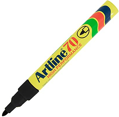 Artline 70 Permanent Marker Xylene-free Bullet Tip 1.5mm Line Black Ref A701 [Pack 12]
