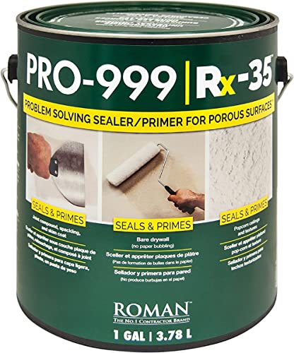 Roman 016901 PRO-999 Rx-35 Drywall Repair and Sealer Primer, 1 gal by Roman