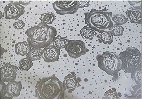 TipTopCarbon 6,57€/m² Fenster Sichtschutzfolie Milchglasfolie Roses 152cm Breite Fensterfolie Design Dekofolie Folie Selbstklebend