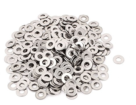 sourcing map 300Pcs 3mm Rondelle Plate Acier Inoxydable Rondelles Plates Entretoises pour Vis Filetées M3