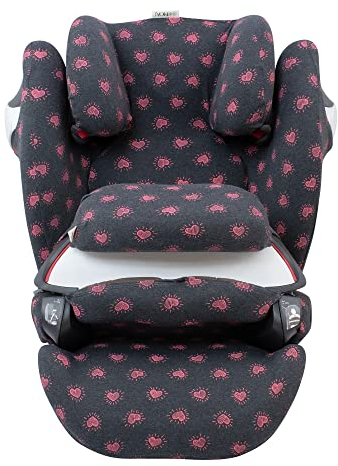 JYOKO Kids Bezug für Autositz kompatibel mit Cybex Pallas M (Fluor Heart)