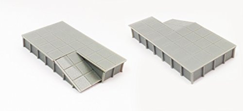 Outland Models Train Railroad Layout Platform/Loading Dock (Wide) x2 N Gauge