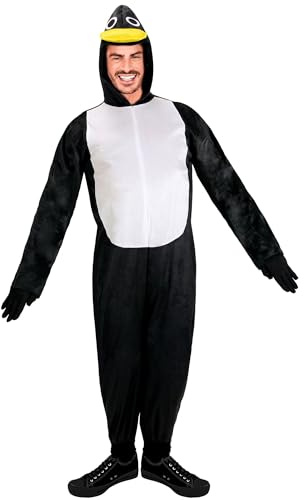 W WIDMANN MILANO Party Fashion - Kostüm Pinguin, Overall, Tierkostüm, Tiergarten, Zoo, Faschingskostüme