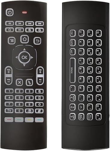 Air Remote Mouse MX3 Pro, BIFANS Fernbedienung mit Tastatur, kabellose Mini-Tastatur und Infrarot-Fernbedienung, Lernen, am besten für Android-Smart-TV-Box, HTPC, IPTV, PC, Pad, Xbox