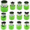 Cookie Cutter Sets for Kids, LetGoShop 12 Shapes Biscuit Cutters Baking Mold with Safty Handle and 10 Cartoon Food Fork, Stainless Steel Mini Vegetables and Fruits Cutters for Kids Lunch