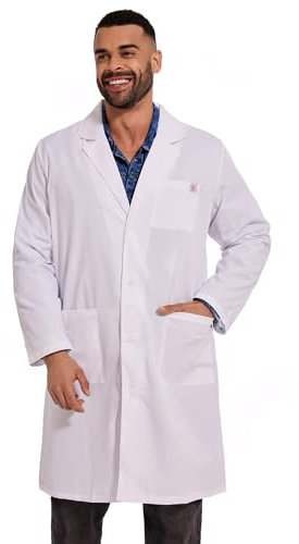 JONATHAN UNIFORM Uniformes Sanitarios Mujer, Ropa de Trabajo para Hombre, Batas de Laboratorio de QuíMica y Ropa de Profesora Infanti para MéDicos, Enfermeras, Salones de Belleza y Cosplay (M)
