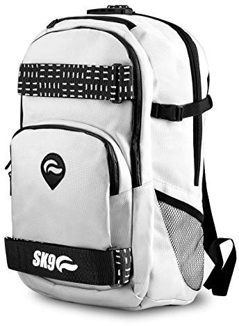 Skunk Nomad Skater-Rucksack, geruchsdicht, wetterfest, mit Zahlenschloss, Weiss/opulenter Garten, Large, Rucksack