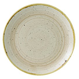 Churchill Stonecast -Coupe Plate Teller- Durchmesser: Ø21,7cm, Farbe wählbar (Nutmeg Cream)