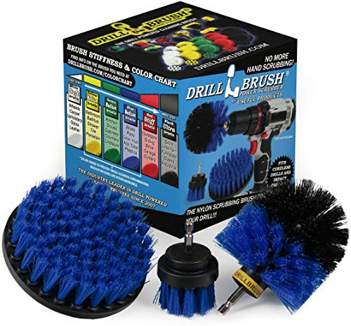 Kayak - Cleaning Supplies - Drill Brush - Boat Accessories - Hull, Deck, Fiberglass, Gel Coat, Carpet, Seats - Spin Brush Kit - Algae - Pond Scum, Oily Residue, Weeds, Barnacles, Oxidation - Canoe