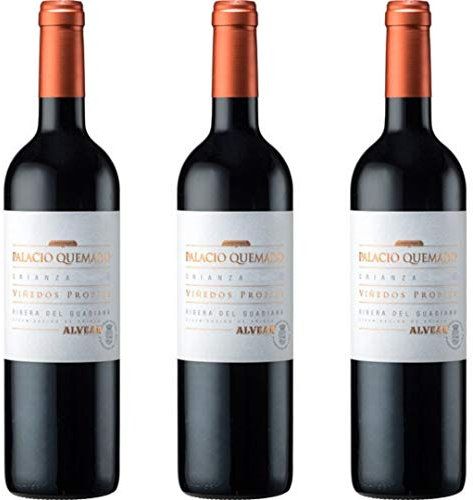 Palacio Quemado Vino Tinto Crianza - 3 botellas x 750ml - total: 2250 ml