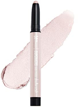 IT Cosmetics Superhero No-Tug Waterproof Eyeshadow Stick, Passionate Pearl - Ivory Pearl - Longwear, Blendable Cream Eyeshadow with Built-In Primer - Suitable for Sensitive Eyes - 0.05 oz