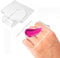 Aaphnue 2Pcs Professional Clear Acrylic Makeup Mixing Tray Palette for Mixing Foundation Cosmetics Nail Art Manicure Palette