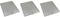 Ufixt 3 x Cooker Hood Metal Mesh Grease Filter for Kitchen Extractor Fan Vent 253mm x 300mm