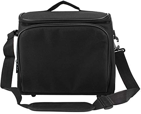 Faderr Video-Projektor-Tasche, Schutzhülle für Videoprojektoren, Schützende Projektor-Tasche, Stoßfest, Projektor-Tragetasche, Reißverschluss, rutschfeste Projektor-Tasche mit Schultergurt (M)