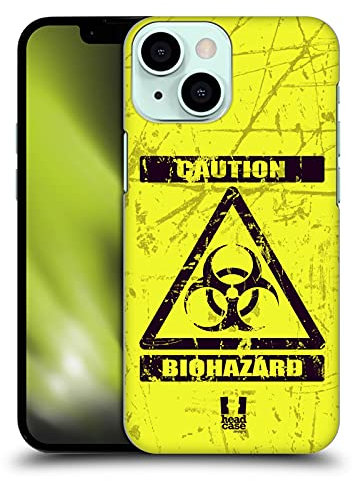 Head Case Designs Bio Gefahrensymbol Harte Rueckseiten Handyhülle Hülle Huelle kompatibel mit Apple iPhone 13 Mini