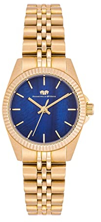 Rhodenwald & Söhne Damen Uhr analog Japan Quarzwerk mit Edelstahl gelbgold Armband 10010369