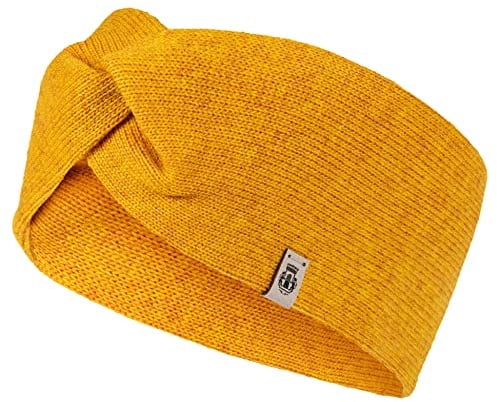 Roeckl Damen Strick Essentials Stirnband 23041-350 Farbe gelb 248 Muetze, Einheitsgröße