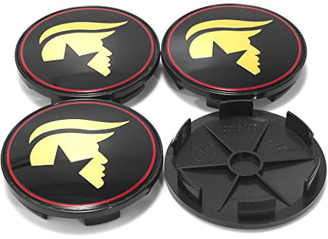 RhinoTuning 4 Stück Nabendeckel OD 68mm ID 61.5mm Mit Aufklebern Radnabenabdeckung Geeignet für TE37 ce28/ze40 Rad, RS005-RS327 Felgendeckel