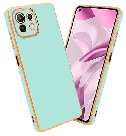Cadorabo Hülle kompatibel mit Xiaomi Mi 11 LITE (4G 5G) 11 LITE NE Schutzhülle TPU Silikon Case Liquid Design mit Kameraschutz Slim Case Hülle für Xiaomi Mi 11 LITE (4G 5G) 11 LITE NE in Grün