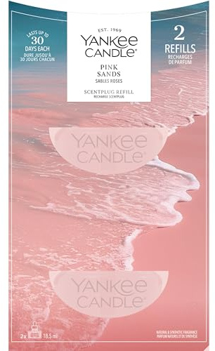 Yankee Candle Scent Plug Refill | Pink Sands | for Small to Medium Spaces | Long-Lasting Fragrance