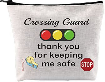 Crossing Guard Make-up-Tasche Lollipop Lady Geschenk Schule Crossing Guard Thank You for Keeping Me Safe Crossing Guard Wertschätzungsgeschenke, Crossing Guard Make-up-Tasche, Modisch